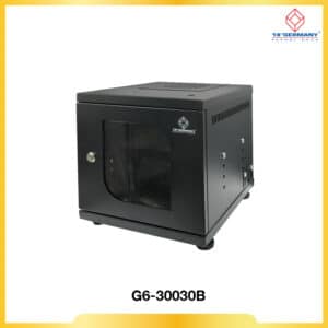 19” GERMAN MINI STEEL BOX w/Shelf (Blac(40 x 40 x 30 cm.)(สีดำ)